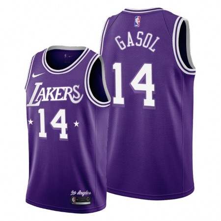 Dres Los Angeles Lakers Marc Gasol 14 Nike 2021-22 City Edition Throwback 60s Swingman
